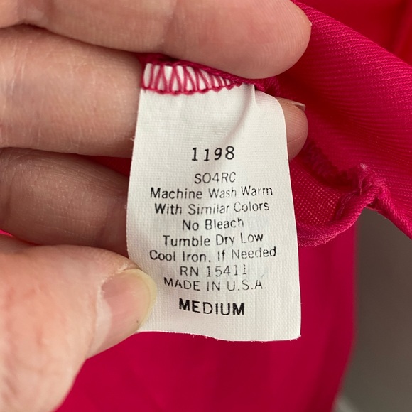 Vtg Pink Long Plunge V-Neck Empire Waist Flowy Elegant Luxurious Slip Dress Sz M - Picture 8 of 9